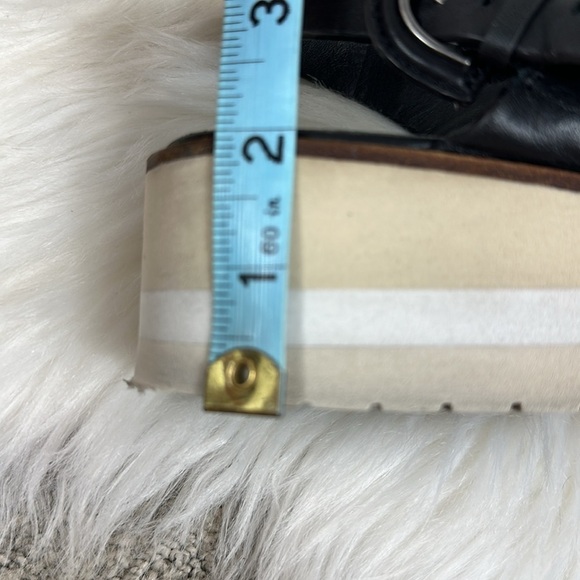 Vince Black Shelby Wedge Platform Sandals 8.5 - Picture 11 of 13